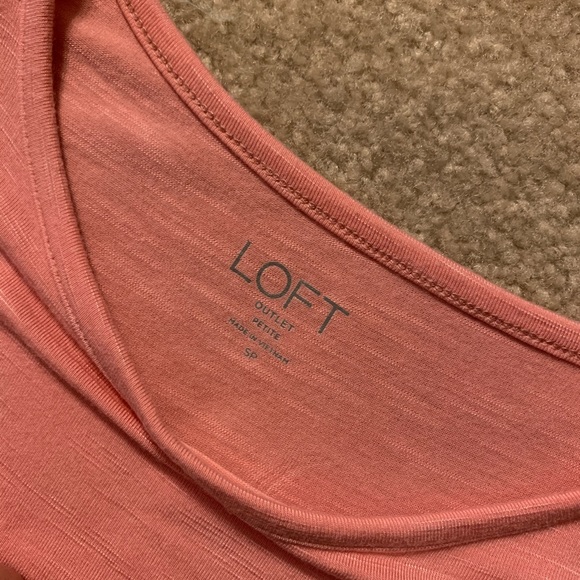 LOFT Outlet ruffle sleeve tee - Picture 2 of 4